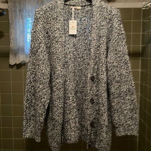 Marine layer blue multi cardigan.